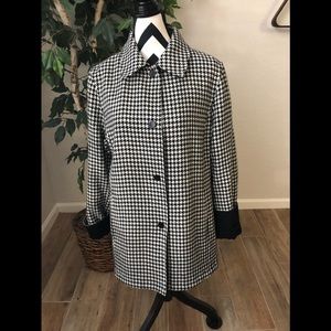 Worthington Reversible Swing Coat Houndstooth